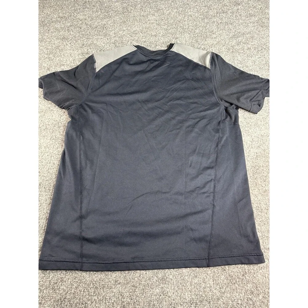 Nike Dri‑Fit Shirt Men’s L Navy Gray Athletic Training Gym Workout